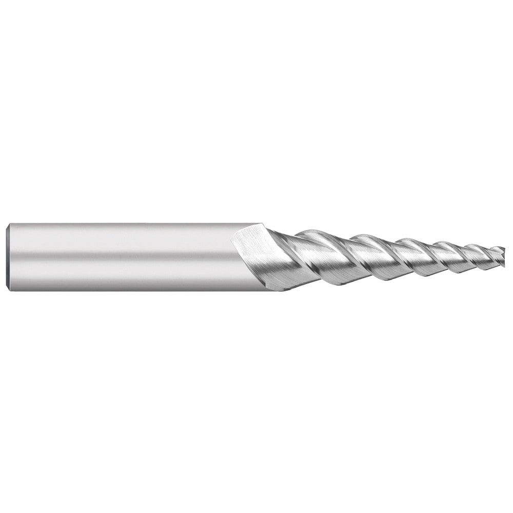 Tapered End Mills; Mill Diameter (Decimal Inch): 0.1250; Length of Cut (Inch): 1-1/2; End Mill Material: Solid Carbide