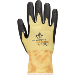 Cut, Puncture & Abrasion-Resistant Gloves: Superior Glove Works S13KFGFNT, Size Medium, ANSI Cut A4, ANSI Puncture 3, Foam Nitrile, ParaActiv