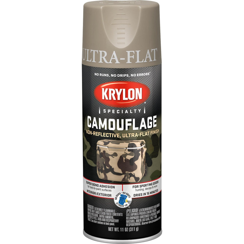 Spray Paint: Beige, Ultra-Flat, 11 oz Net Fill, Spray Paint