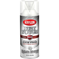 Spray Paint: Clear, Gloss, 12 oz Net Fill, Rustproof Enamel