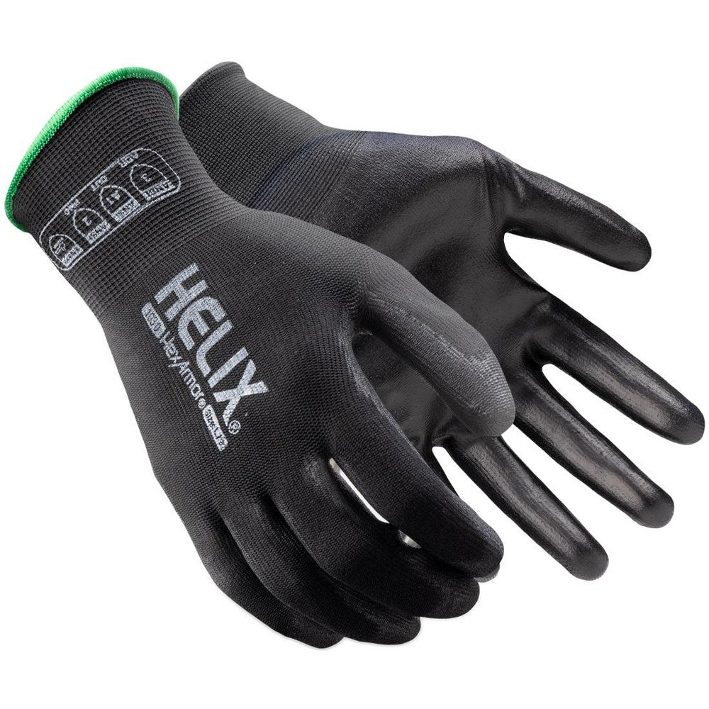 Cut, Puncture & Abrasion-Resistant Gloves: Helix 1030, Size Small, ANSI Cut A1, ANSI Puncture 2, Polyurethane, Polyester