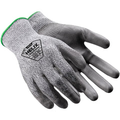 Cut, Puncture & Abrasion-Resistant Gloves: Helix 1074, Size X-Small, ANSI Cut A4, ANSI Puncture 4, Polyurethane, HPPE Blend