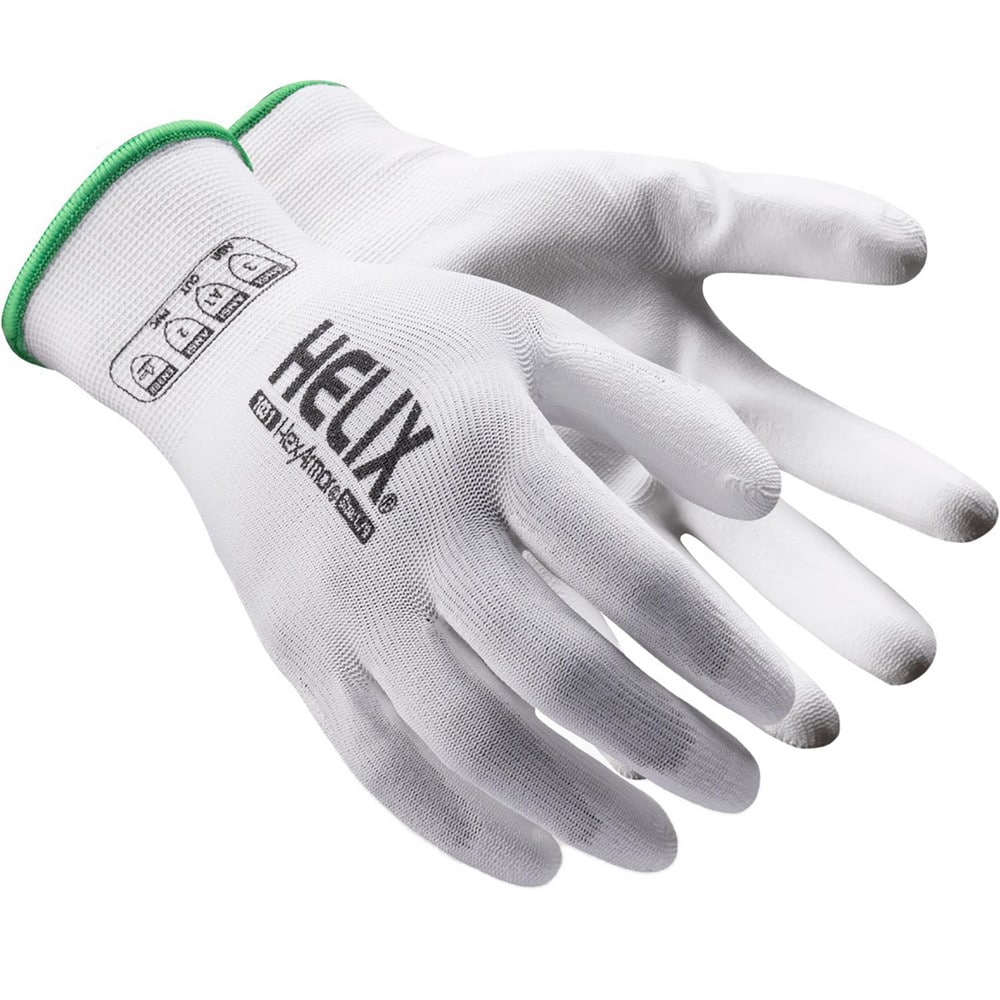 Cut, Puncture & Abrasion-Resistant Gloves: Helix 1031, Size Large, ANSI Cut A1, ANSI Puncture 2, Polyurethane, Polyester