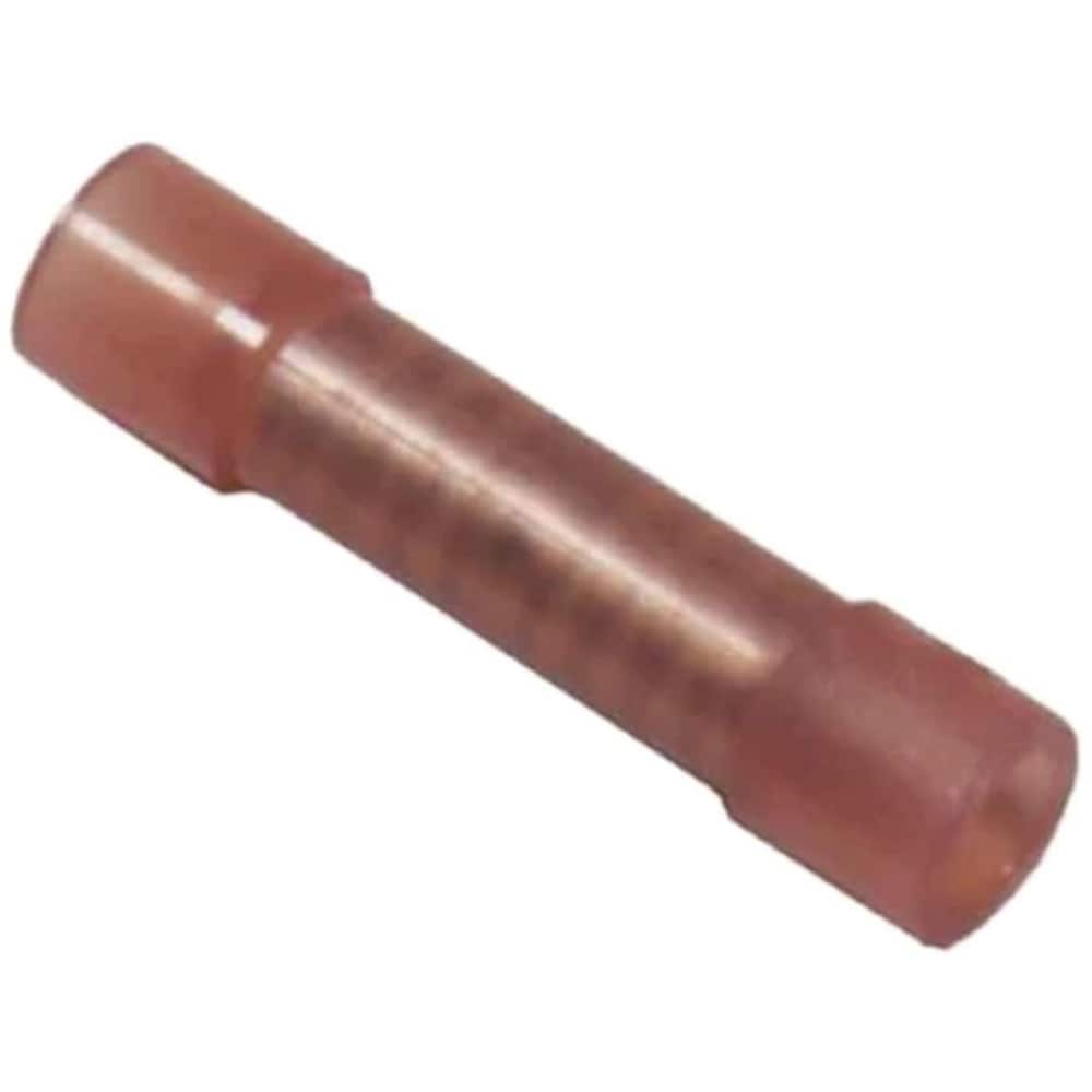 Butt Splice Terminals; Insulation Type: Insulated; Insulation Material: Nylon; Connection Type: Heat Shrink; Compatible Wire Size (AWG): 22 to 18; Color: Red