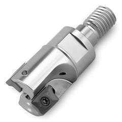 Indexable Square-Shoulder End Mill: 12J1X-07015X6R01, 12.45 mm Max Depth of Cut, M10 Modular Connection Shank