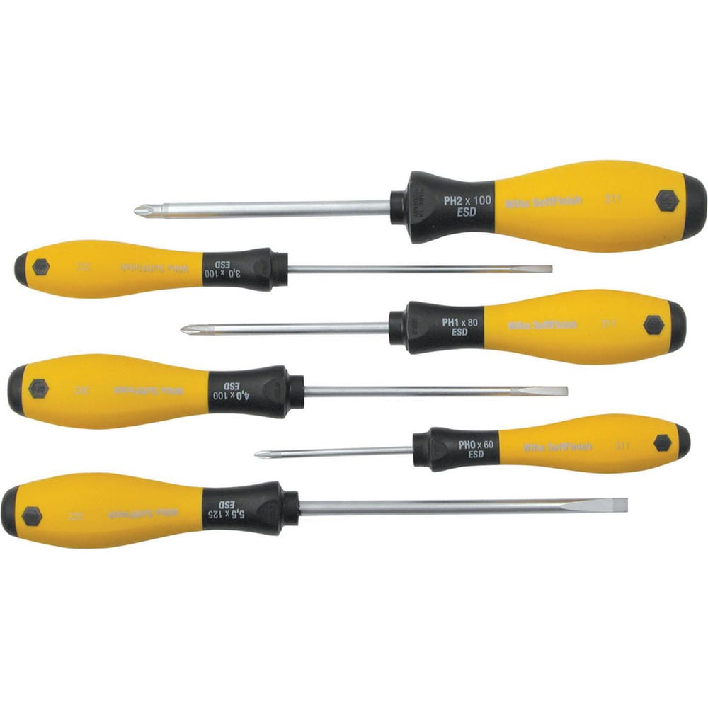 Screwdriver Sets; Screwdriver Types Included: Slotted, Phillips; Container Type: Box