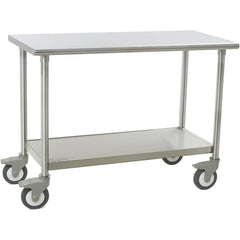 Mobile Work Benches; Bench Type: ISO 7 Clean Room Table; Edge Type: Straight; Depth (Inch): 30; Load Capacity (Lb.