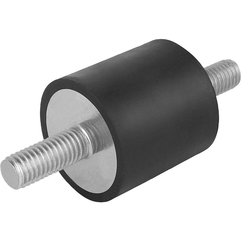 Vibration Isolators; Isolator Type: Stud/Stud; Insert Material: Stainless Steel; Isolator Material: Natural Rubber; Maximum Load Capacity: 19.78; Top Diameter: 15.00; Bottom Diameter: 15; Thread Size: M4; Overall Width: 1