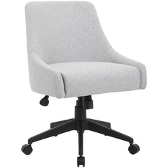 Task Chair:  Poly-Linen Weave,  Adjustable Height,  Gray