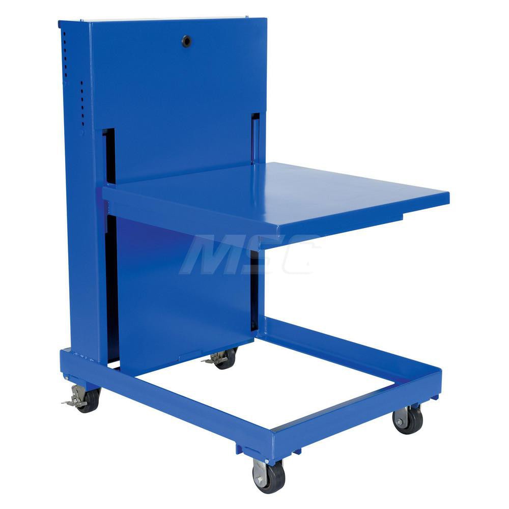 Mobile Air Lift Table: 840 lb Capacity, 15" Lift Height, 30 x 30" Platform