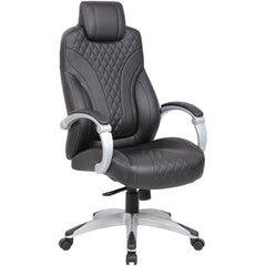 Task Chair:  Vinyl,  Adjustable Height,  Black