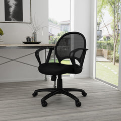 Task Chair:  Mesh,  Adjustable Height,  Black