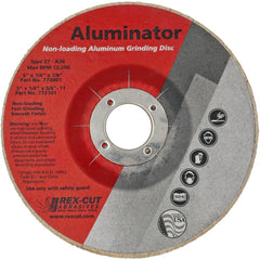 Deburring Wheel: 5" Dia, 1/4" Face Width, 7/8" Hole, Aluminum Oxide