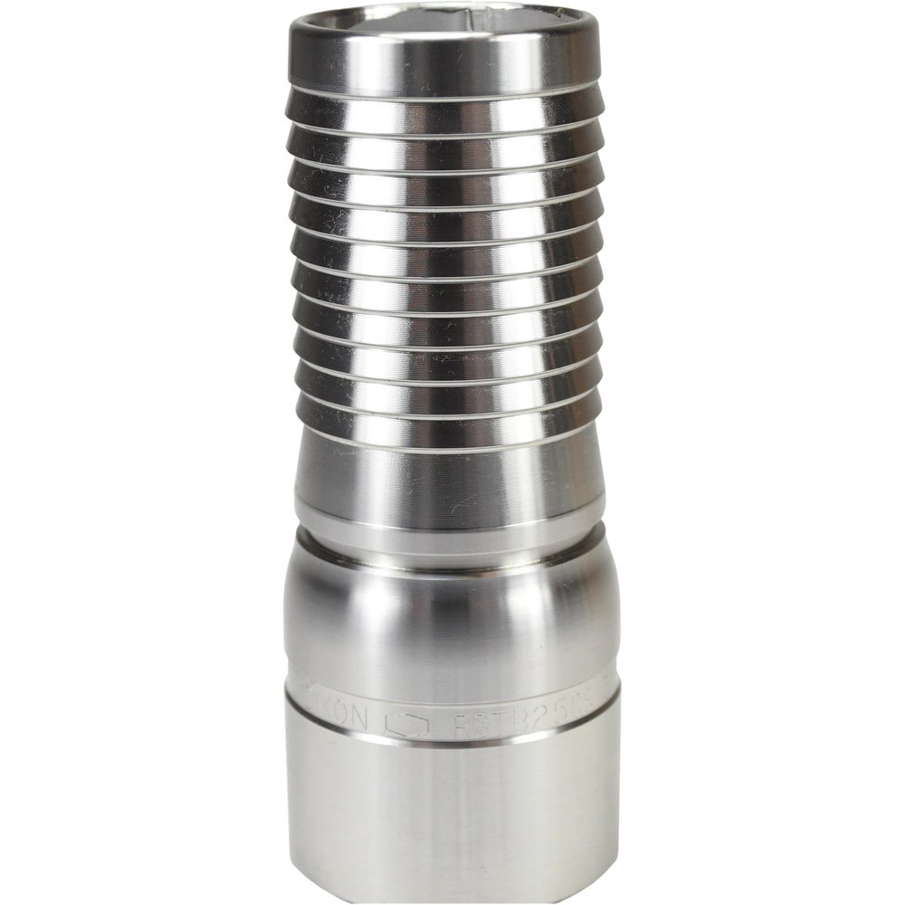 Suction & Discharge Hose Couplings; Type: King Crimp Style Combination Nipple; Coupling Type: Crimp Stem w/Beveled End; Coupling Descriptor: King Crimp Stem w/Beveled End; Material: Stainless Steel; Coupler Size (Fractional Inch): 1; Thread Size: Non-Thre