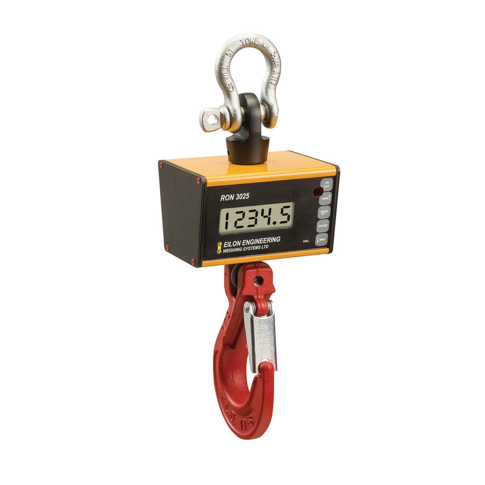 Crane Scales & Hanging Scales; Type: Crane Scale w/1" Display; Capacity (Lb.): 1000.00; Capacity (kg): 453.5924; Display Type: 6 Digit LCD, 5 Digit LCD; Scale Type: Crane Scale