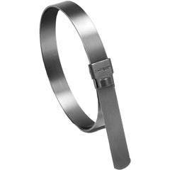 Band Clamp: Preformed, 7" Max Dia, 3/4" Wide, 0.0300" Thick, 201  Stainless Steel