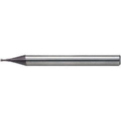 Square End Mill: 2.50 mm Dia, 5.00 mm LOC, 2 Flute, Solid Carbide