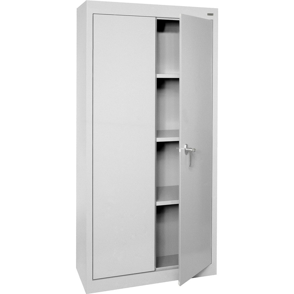 Steel Lockable Welded Storage Cabinet Cabinet: 30" Wide, 18" Deep, 72" High