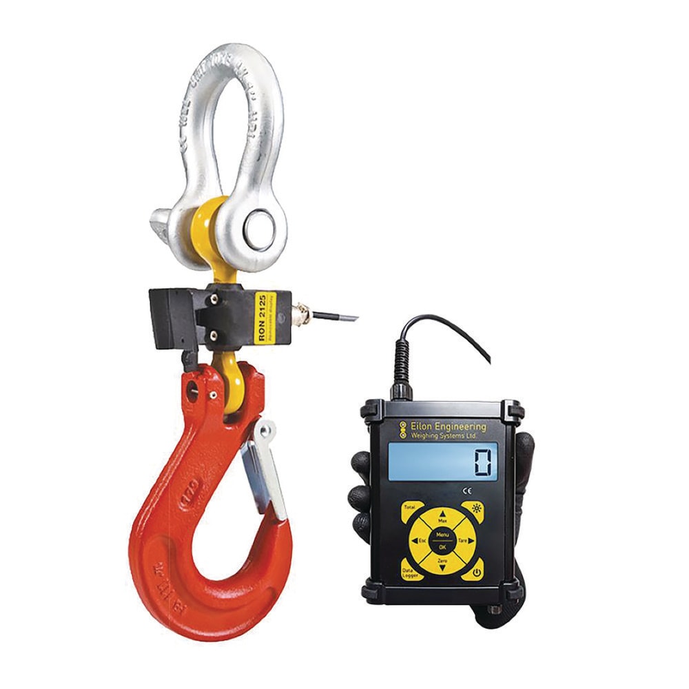 Crane Scales & Hanging Scales; Type: Hook Type Wired Crane Scale; Capacity (Lb.): 20000.00; Capacity (kg): 9071.8474; Display Type: 6 Digit LCD; Scale Type: Crane Scale