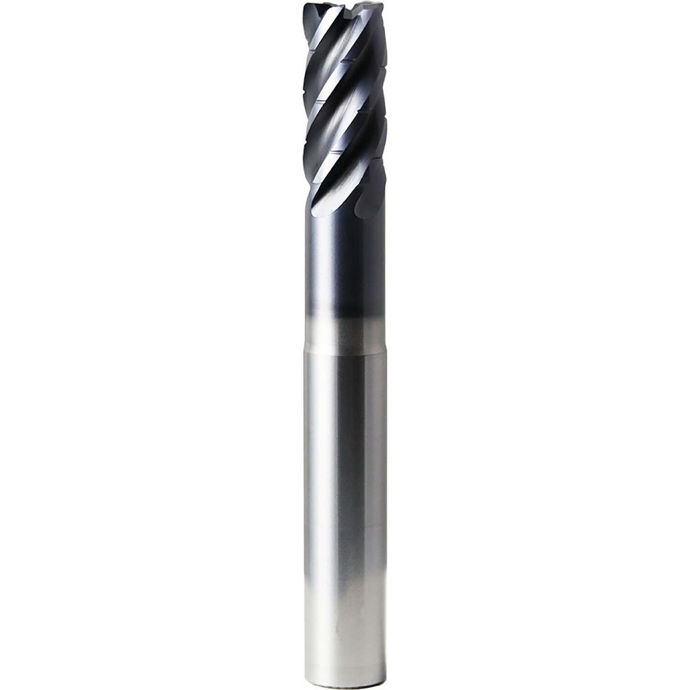 Square End Mill: 5/8" Dia, 1-1/4" LOC, 5 Flute, Solid Carbide