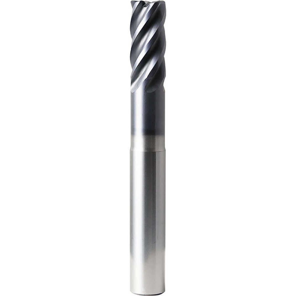 Square End Mill: 1" Dia, 2" LOC, 5 Flute, Solid Carbide