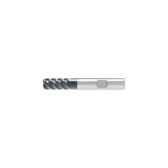 Barrel Cutter End Mills; End Type: Toroidal; Material: Solid Carbide; Small End Diameter (mm): 4.00; Shank Diameter (mm): 6.0000; Length of Cut (mm): 4.0000; Helix Angle: 45.00