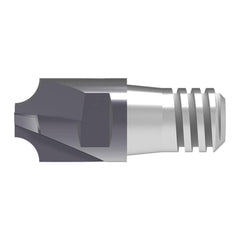 Corner Rounding End Mill Heads; Connection Type: SAM; Radius (mm): 2.50; Mill Diameter (Decimal Inch): 0.4724; Mill Diameter (mm): 12.00; Tip Diameter (mm): 6.650; Overall Length (mm): 30.1000; Cutting Direction: Right Hand; Flute Direction: Right Hand