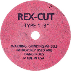 Deburring Wheel: 2-1/2" Dia, 1/8" Face Width, 1/4" Hole, Aluminum Oxide