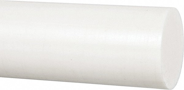 Plastic Rod: Polyester (Polybutylene Terephthalate), 4' Long, 3" Dia, Natural