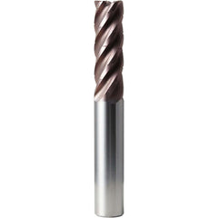 Corner Radius End Mill: 25 mm Dia, 75.00 mm LOC, 2.50 mm Radius, 5 Flute, Solid Carbide