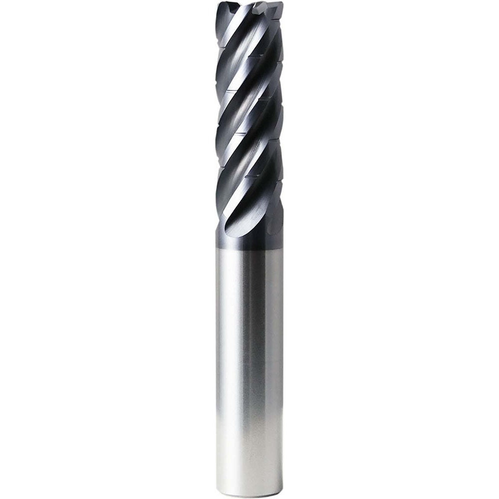 Corner Radius End Mill: 3/4" Dia, 2-1/4" LOC, 0.2500" Radius, 5 Flute, Solid Carbide