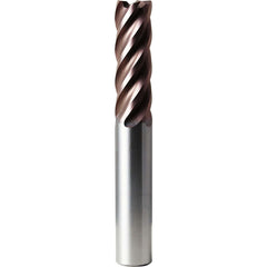 Corner Radius End Mill: 20 mm Dia, 60.00 mm LOC, 5.00 mm Radius, 5 Flute, Solid Carbide