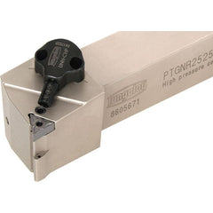 Indexable Turning Toolholder: PTGNL1623-CHP, 91.000 deg Lead Angle, Lever