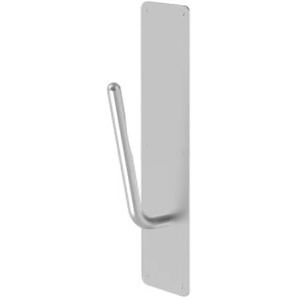 Pull-Type Handles; Handle Type: Hands Free; Material: Cast Brass; Mount Type: Door; Finish: Stainless Steel; Projection: 4; Load Capacity: 0; Handle Diameter: .125; Handle Width: 1.5