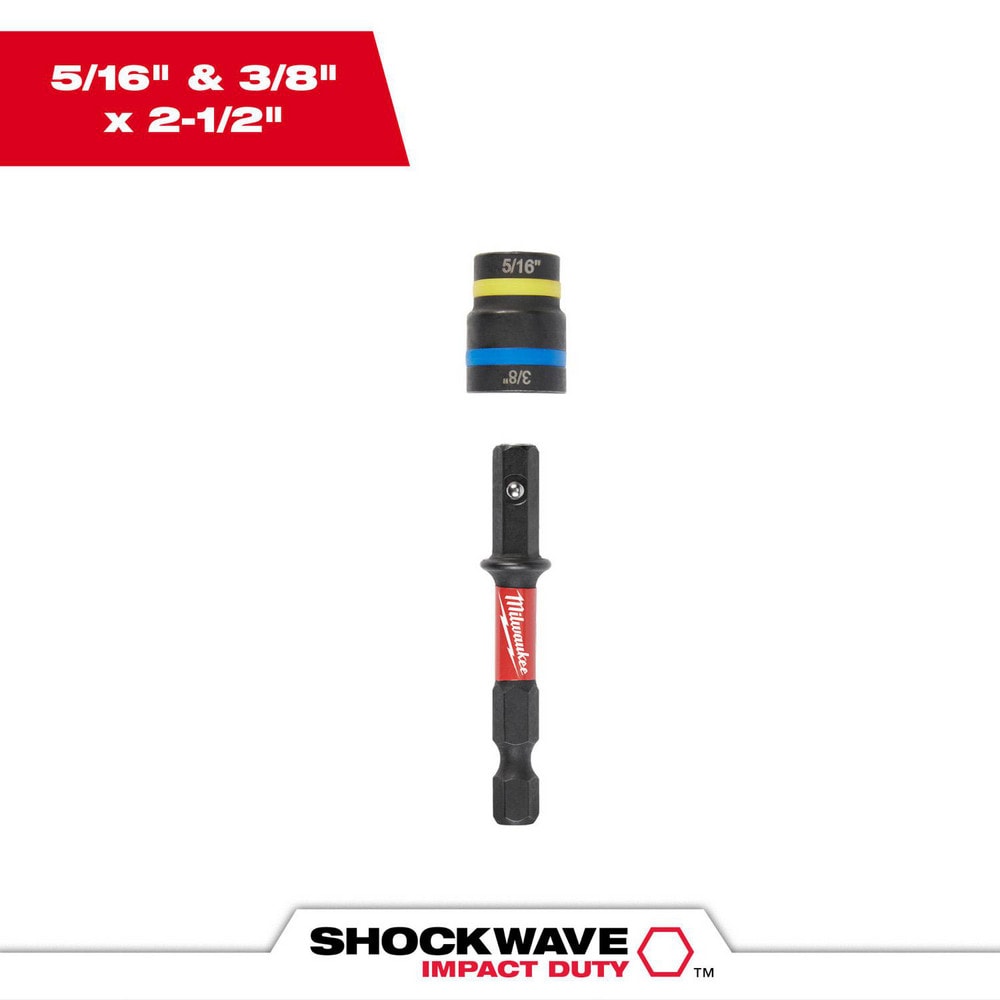 Power Screwdriver Bit: Magnetic Nut Driver Bit, 1/4" Hex