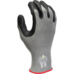 Cut & Abrasion-Resistant Gloves: SHOWA XC810, Size X-Large, ANSI Cut A4, ANSI Puncture 0, Micropore Nitrile, HPPE