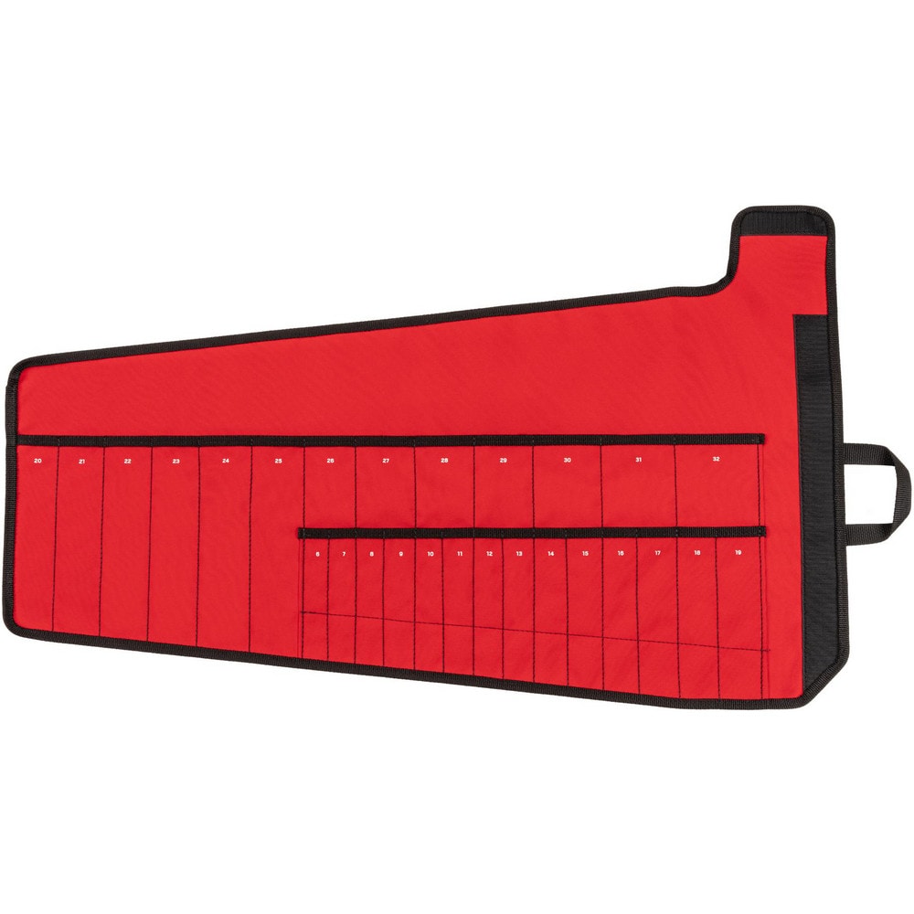 Tool Pouches & Holsters; Holder Type: Rollup Pouch; Tool Type: Combination Wrench; Closure Type: Hook & Loop; Material: Polyester; Color: Red; Belt Included: No