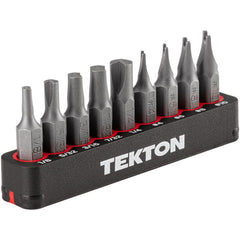 Screwdriver Bit Sets; Set Type: Clutch and Spanner; Tip Type: Clutch, Spanner; Container Type: Plastic Holder; Point Type: Spanner; Drive Size: 0.2500 in