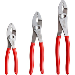 Plier Sets; Plier Type Included: Slip Joint; Container Type: None; Handle Material: Non-Slip Grips; Includes: 3 pliers; Insulated: No; Tether Style: Not Tether Capable