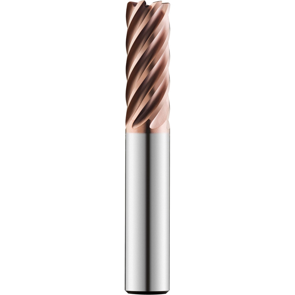 Corner Radius End Mill: 20 mm Dia, 60.00 mm LOC, 4.00 mm Radius, 7 Flute, Solid Carbide