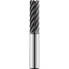 Corner Radius End Mill: 20 mm Dia, 60.00 mm LOC, 4.00 mm Radius, 7 Flute, Solid Carbide