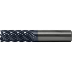 Square End Mill: 3/4" Dia, 3" LOC, 7 Flute, Solid Carbide