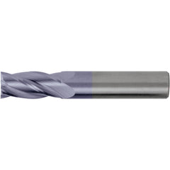 Square End Mill: 1/2" Dia, 3" LOC, 4 Flute, Solid Carbide