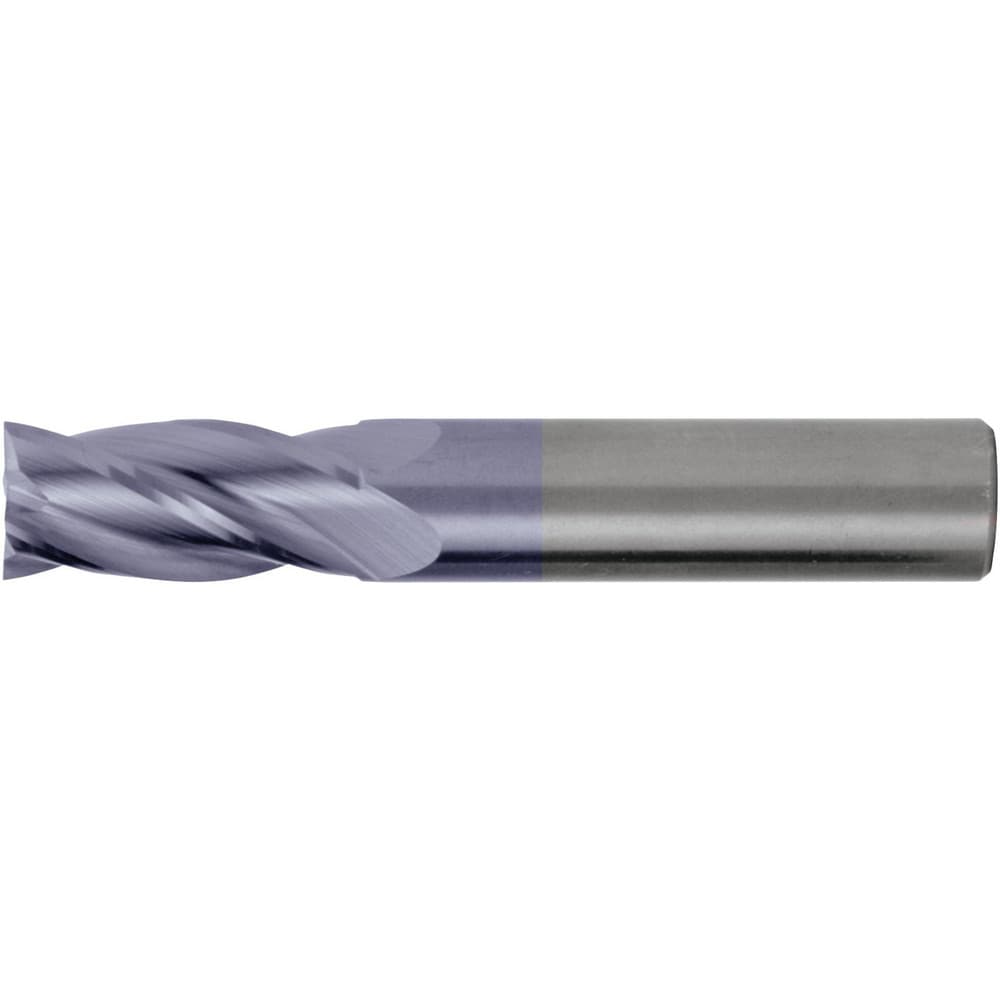 Square End Mill: 7/8" Dia, 1-1/2" LOC, 4 Flute, Solid Carbide