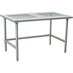 Clean Room Table: 48" Wide, Silver