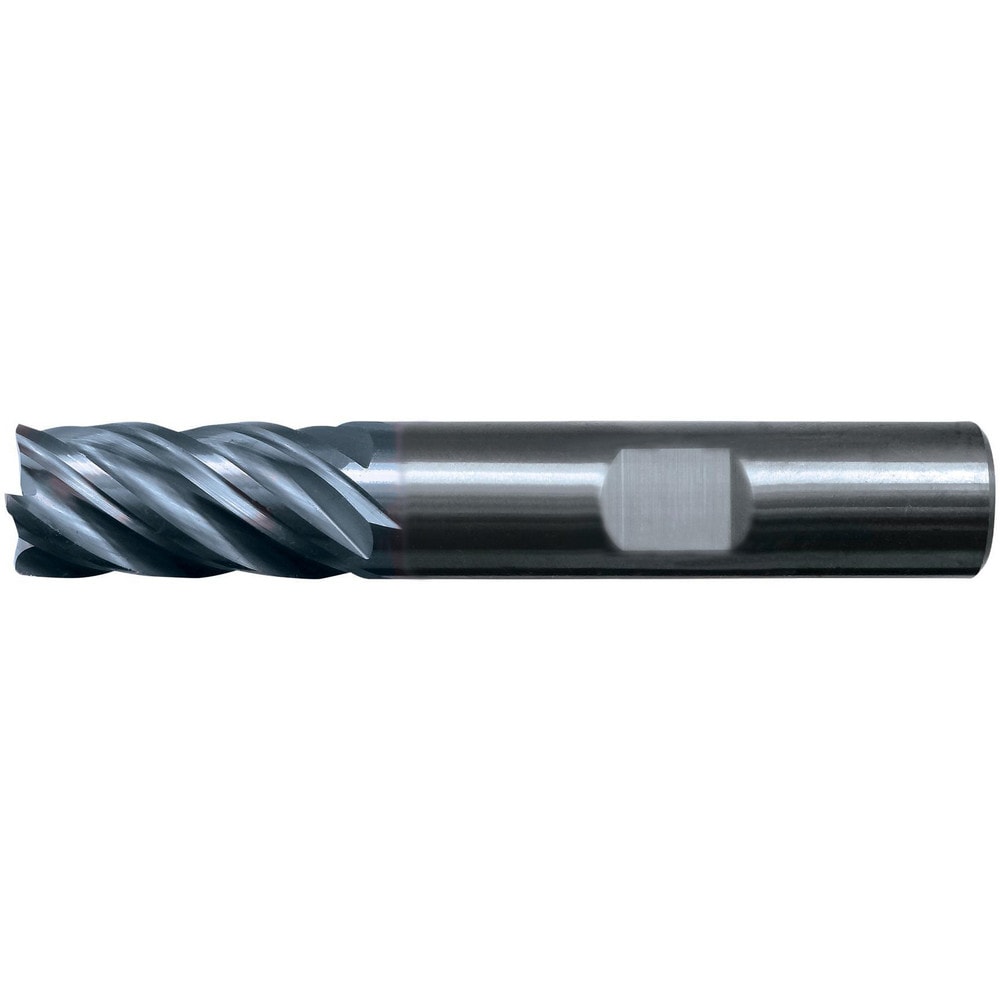 Square End Mill: 3/4" Dia, 1" LOC, 5 Flute, Solid Carbide