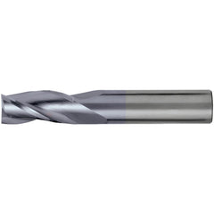 Square End Mill: 1/16" Dia, 1/4" LOC, 3 Flute, Solid Carbide