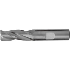 Corner Radius End Mill: 1/4" Dia, 3/4" LOC, 0.51 mm Radius, 3 Flute, Solid Carbide