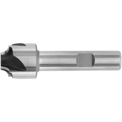 Corner Rounding End Mill: 1/16" Radius, 7/16" Dia, 4 Flutes, 9.52 mm LOC, High Speed Steel