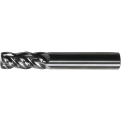 Corner Radius End Mill: 1" Dia, 2-1/4" LOC, 1.52 mm Radius, 4 Flute, Solid Carbide